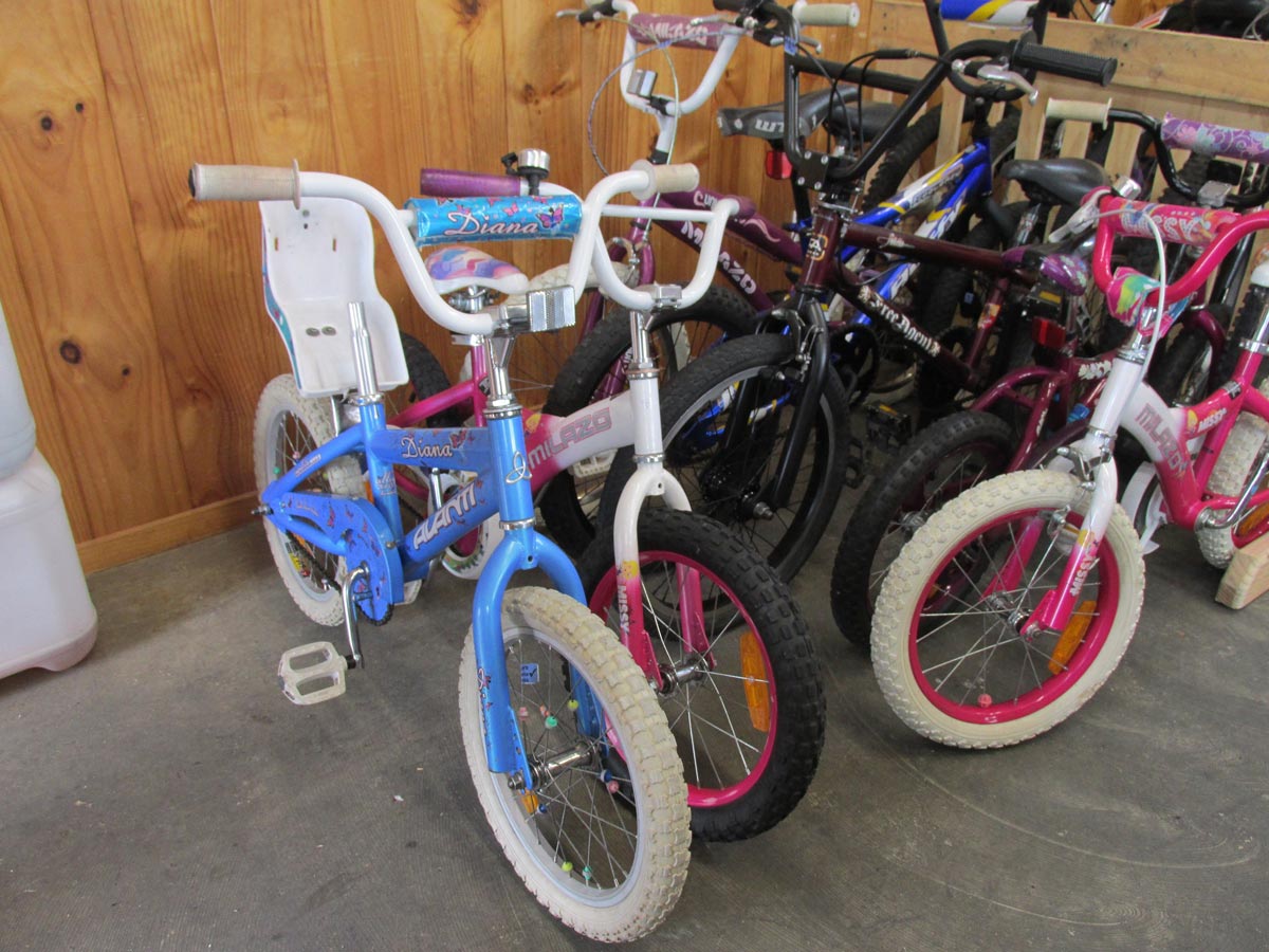 Recently refurbished bikes