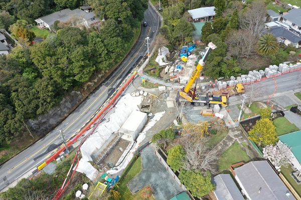 Drone short of pinehaven culvert replacement.